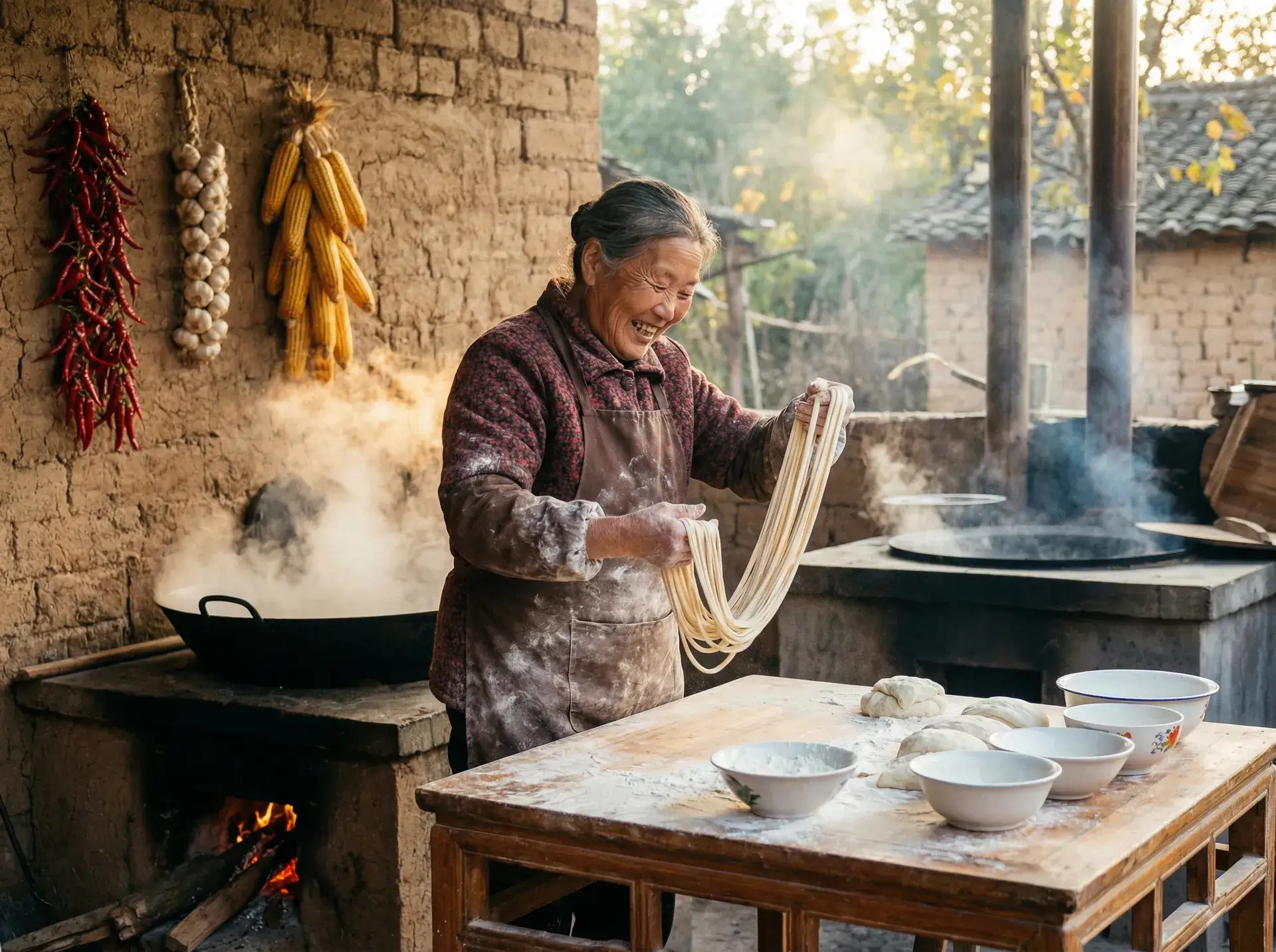 农家大嫂手擀面 - 地下法庭在线观看 乡村美食